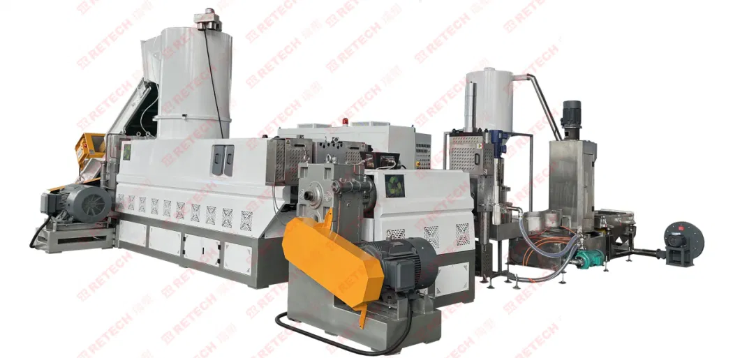 Side Force Feeding Type PP PE Plastic EPS XPS Pelletizing Line Granulator Recycling Granulating Machine with Noodle Strand Cutting System