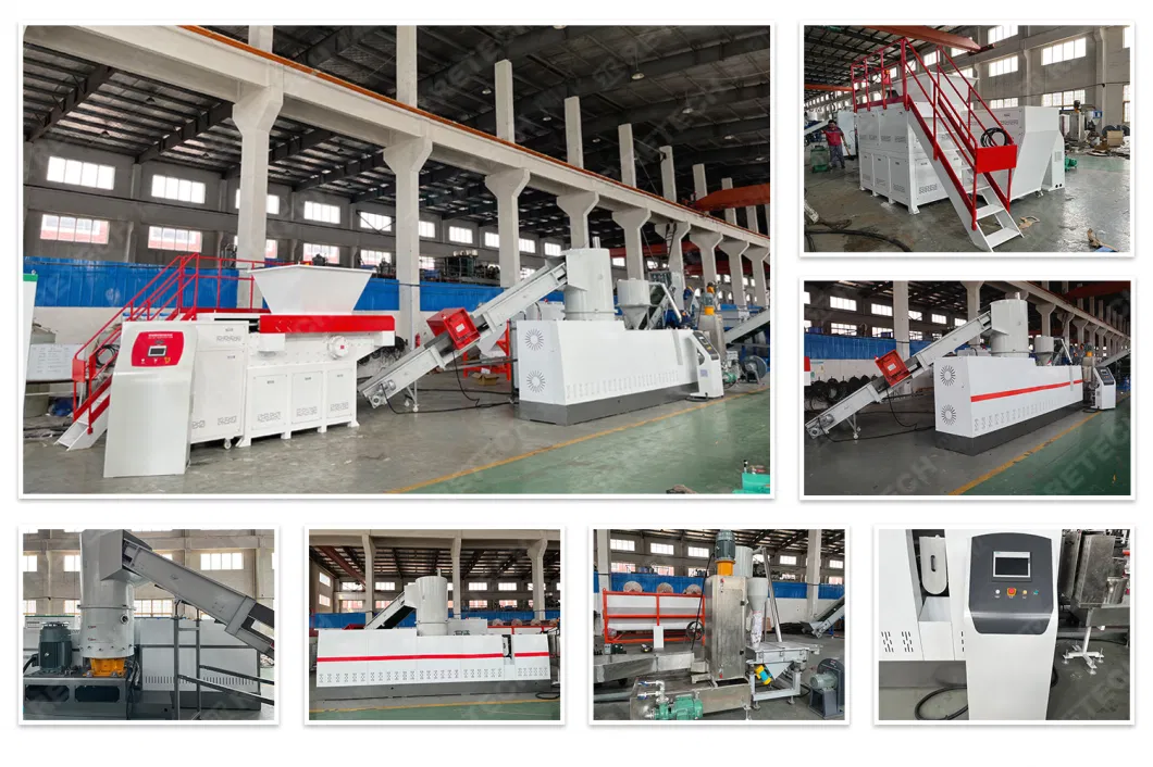 Side Force Feeding Type PP PE Plastic EPS XPS Pelletizing Line Granulator Recycling Granulating Machine with Noodle Strand Cutting System