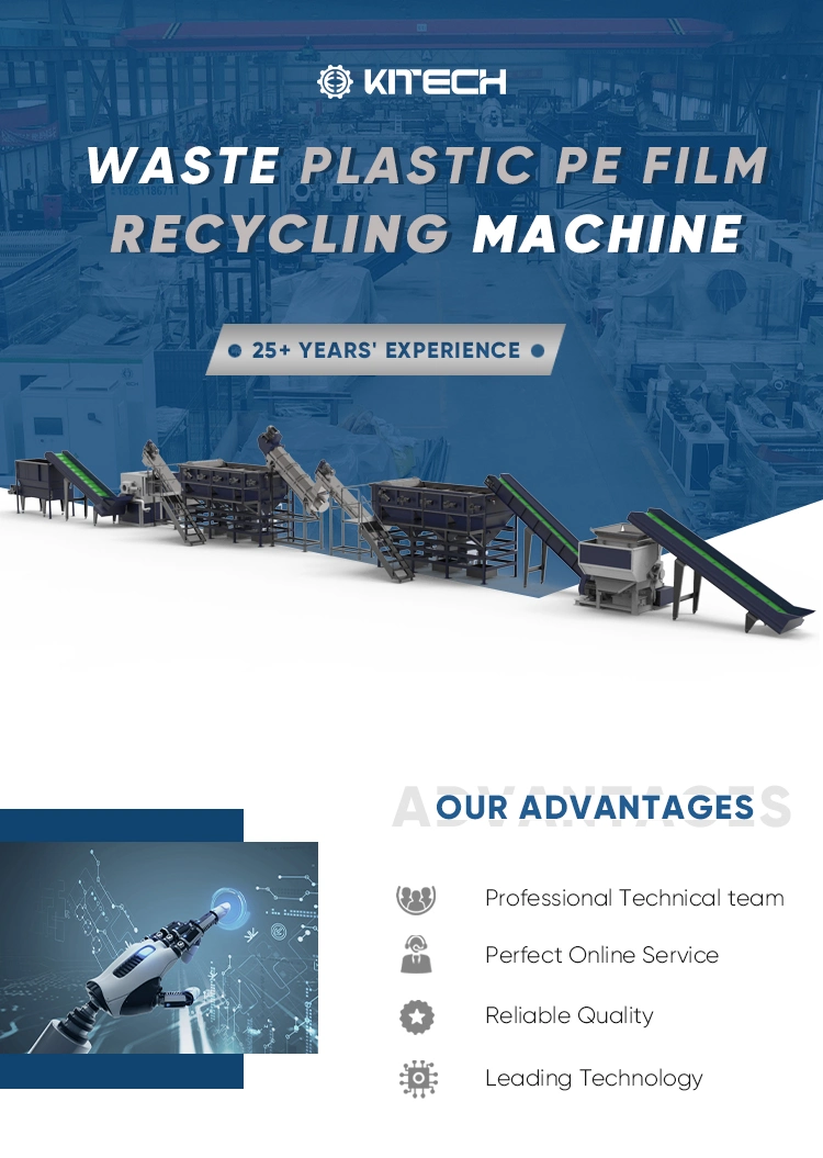 Plastic Recycling Machine for PE/PP/PA/PVC/ABS/PS/PC/EPE/EPS/Pet Washing and Pelletizing Granulating Recycling Line